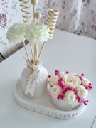 Zestaw tacka wazon flowerbox