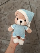 Maskotka, miś w piżamce ręcznie robiony | Handmade | prezent na Święta