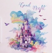 Naklejka na ścianę kolorowy zamek good night