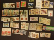 Znaczki Poczty Polskiej, abonament, rocznik 1969