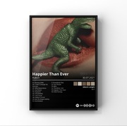 Kukon Album „Happier Than Ever” Plakat A3 42x30 cm