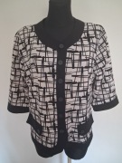 Żakiet damski  czarno- biały  