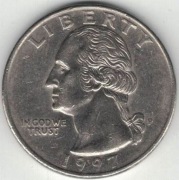 USA quarter dollar 25 centów 1997 P