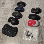 uszkodzone myszki bezprzewodowe zestaw 7 sztuk