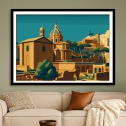 Rzym - Forum Romanum - Plakat Art Deco 60x40cm