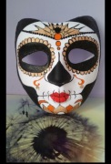 Maska na Halloween karnawałowa sugar skull