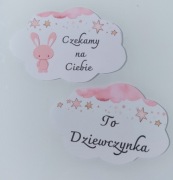 Tabliczki karty do zdjęć dziecka 