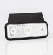 Lampa obrysowa LED boczna biała z wieszakiem Odblask FT-004 b+k