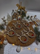 Ozdoba świąteczna renifer makrama 