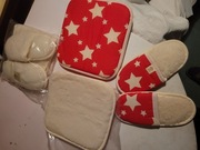 Komplet wełniany ocieplający-Kapcie+poduszki LAMAGOLD-nowe - 1 lub 2 kpl.