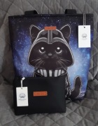 #6. Zestaw torebka i kosmetyczka Kot Lord Darth Vader
