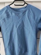 Chłopięca bluza niebieska wkładana basic 128 ocieplana 