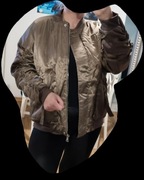 Kurtka damska wiosenna marszczenia ozdobne kieszeniami 