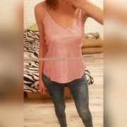 Lśniaca bluzka na ramiączka rozm: XL , 2XL