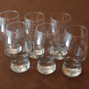 Szklanki do zimnych napojów, piwa, grube szkło, kpl 6 szt