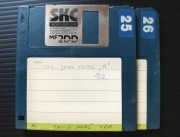 Dyskietki do Amigi (być może kopia gry USS John Young)