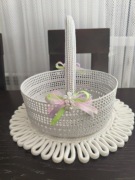 Koszyk Wielkanocny szydelkowy średnica 27cm 