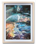 Obraz ręcznie malowany na płótnie. 50x70