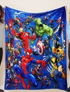 Nowy duży mięciutki bajkowy koc  Marvel Spiderman 150x200