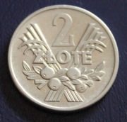 Polska PRL 2 zł 1958 r. JAGODY (STAN)