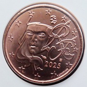 FRANCJA 2025 5 CENTÓW UNC !!!!!!!!!!