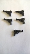 5 Sztuk pistoletów Walther P38 WW2 kompatybilne z Lego, Cobi