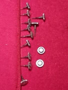 Wałki naciągu z główką - całość