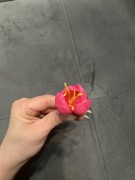 Ręcznie robione kwiaty – tulipany do palmy wielkanocnej – 10 szt.