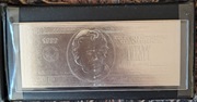 USA 1999 $20 Silver Foil Note The Washington Mint