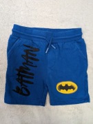 Niebieskie krótkie spodenki szorty Batman Primark 104