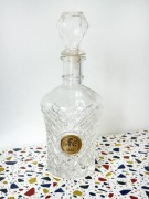 Stylowa karafka kryształowa z korkiem