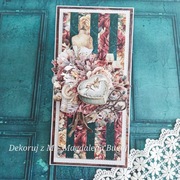 Kartka, ręcznie robiona, urodziny, imieniny