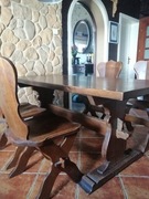 Stół dębowy i 4 krzesła 