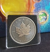 Srebrna Moneta Kanadyjski Liść Klonowy 1 uncja Srebra Oksyda