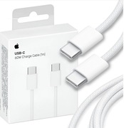 ORYGINALNY KABEL USB-C - USB-C DO IPHONE APPLE 1M SZYBKIE ŁADOWANIE 60W