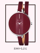 Elixa Finesse zegarek Apart 38 mm bordowy skóra Nowy + pudełko prezent