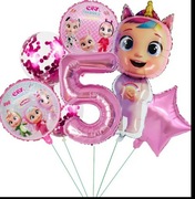 Balony  Cry Babies urodziny 5 lat