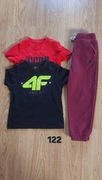 Oryginalne koszulki i spodnie 4F rozmiar 122