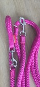 Smycz Champion dla sredniego/ duzego psa, przpinana rozowa 
