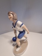 Bing & Grondahl kobieta grajaca w kręgle 2487