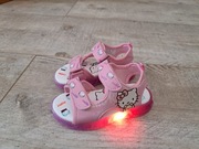 Sandały dziewczęce, świecące LED - Hello Kitty - rozm 26