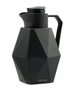 Termos z wkładem szklanym Vialli Design Geo 1 l - czarny