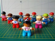 Lego DUPLO figurki dzieci: dziewczynki, chłopcy, dżokej - zestaw 10 sztuk