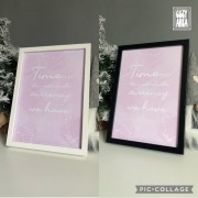 Plakat A4 "Time..." + ramka