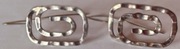 Kolczyki metalowe koloru srebrnego w stylu vintage