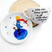 Mały książę filiżanka i spodek