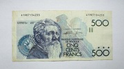 500 Franków ( 1982 - 98 )  Belgia