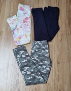 3 pary legginsów H&M, Pepco, Eliza r 134/ 140