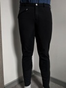 Bryczesy męskie 4R 50 pełny lej czarne