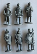 Metalowe figurki Rzymianie z kinder niespodzianki